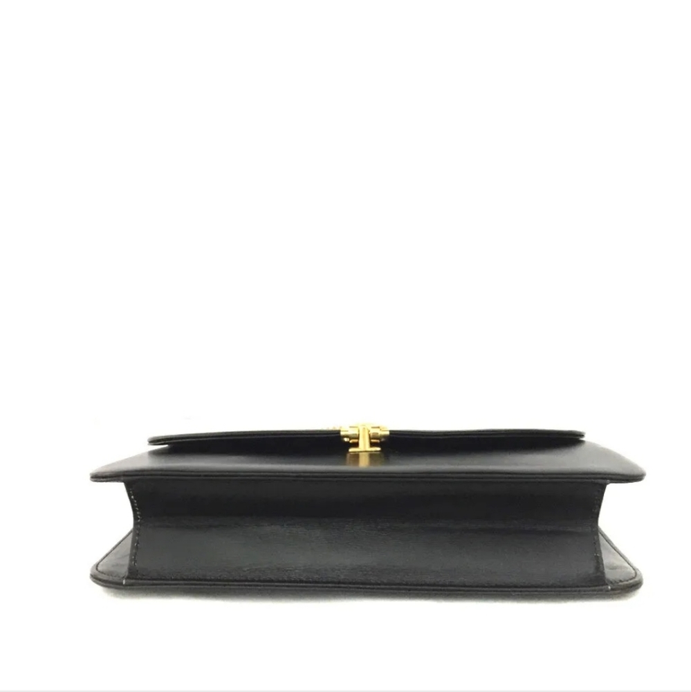 Christian Dior Black Leather Chain Shoulder Bag - Picture 6 of 10